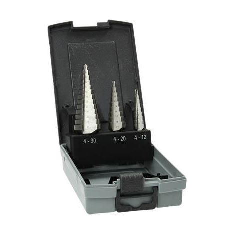 Set foret pour tôle goujure droite HSS Ø4x12 / 4x20 / 6x30mm HIKOKI 780114