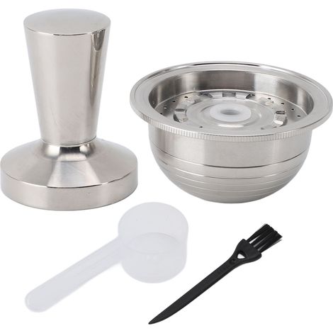 Capsules de café réutilisables, filtre de remplacement, dosettes rechargeables en acier inoxydable, tasse pour Machine (1/5)