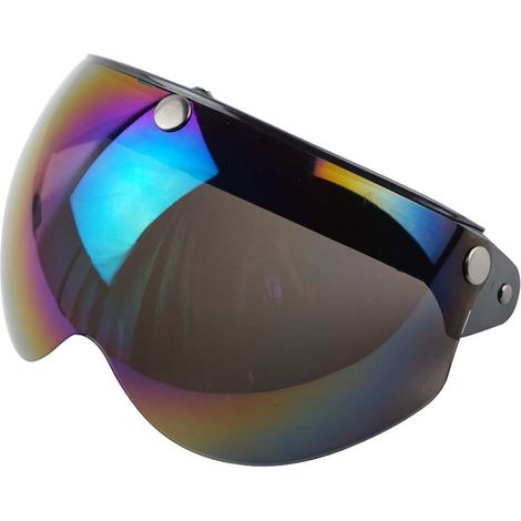 Tbest Visera Universal para Casco Retro con 3 Broches, Protector (1/5)