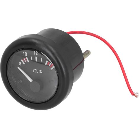 Jauge de Tension Marine 12V 52mm IP67 Étanche avec Voyant Lumineux Universel pour Bateau Camping-car