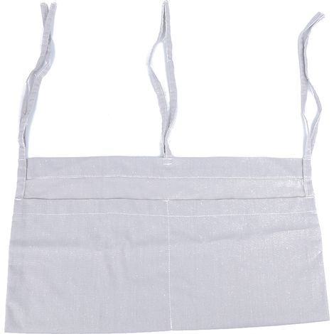 Sac de rangement suspendu pour lit bébé, gris 49.5x28.5cm, organiseur de jouets et couches, accessoire de garderie. (1/5)