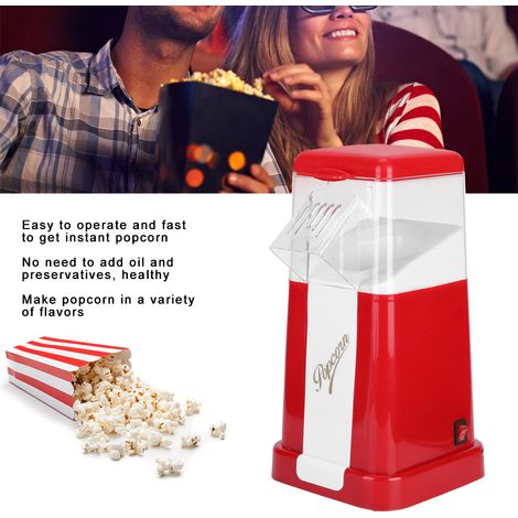 Machine à pop-corn électrique automatique, mini machine à pop-corn portable, appareil à pop-corn domestique pour la cuisine, prise UE 220 V (1/5)