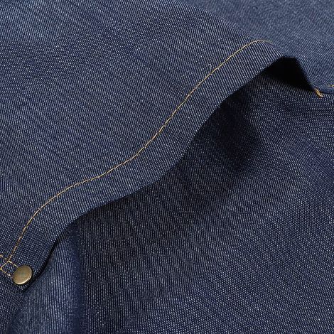 Tablier de travail unisexe en denim avec poches, idéal pour le dessin, la peinture, la restauration et le service en café (bleu) (1/5)