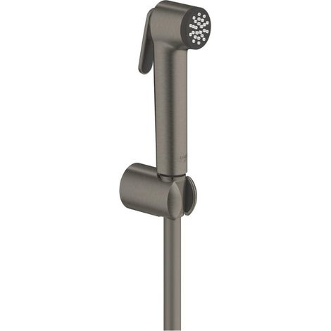 Grohe Tempesta-F - Bidetbrause mit Halter und Schlauch 1,25 m, Hard Graphite gebürstet 27513AL1 (1/2)