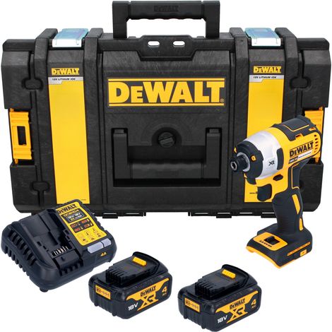 DeWalt DCF 887 M2 Akku Schlagschrauber 18 V 205 Nm 1/4" Brushless + 2x Akku 4,0 Ah + Ladegerät + Tough Box (1/5)