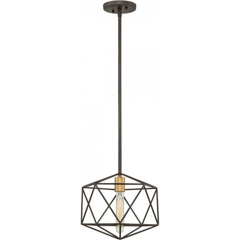 Lampe suspension plafonnier lampe suspension métal bronze D 30,5 cm lampe salle à manger (1/3)