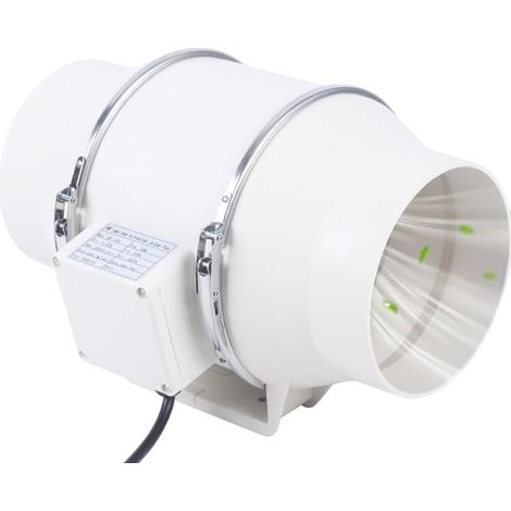 Rohrventilator 150 mm Inline-Abluftventilator Rohrlüfter Kanalventilator Für Badezimmer, Büro, Wachstumsräume (75W Rohrventilator (HF-150))
