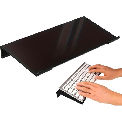 Supporto per tastiera da tavolo – Supporto ergonomico angolare trasparente  Supporto per tastiera per computer per scrivania, casa, scuola, reception, lavoro, digitazione, studenti, giocatori, program (1/5)