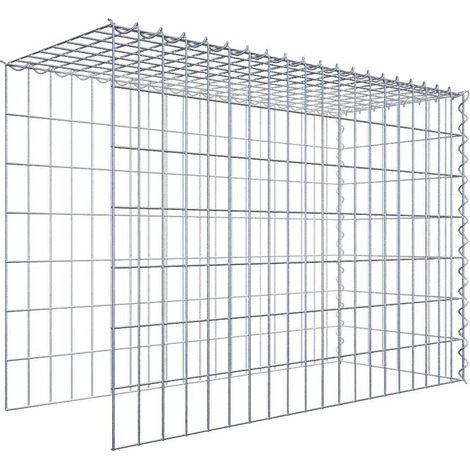 Gabiondeco - Gabion - Element de prolongation en hauteur et en longueur 100 cm x 70 cm x 40 cm (L x H x P). maille 5 x 10 cm. Spirale. Attention  il manque deux gril... (1/5)
