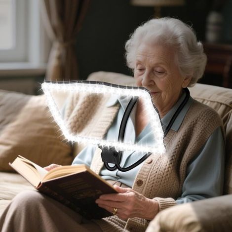 Lupa con luz - Lupa de lectura - Lectura y manualidades - Lente de página completa - Aumento de 10x - Negra (1/5)
