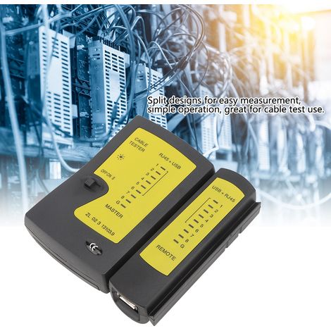 Testeur de câbles professionnel RJ45 et USB, outil de diagnostic réseau et téléphonique rapide et précis, YG468U (1/5)