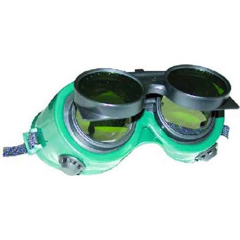 2PZ OCCHIALI DI PROTEZIONE PER SALDATURA AUTOGENA CON LENTI RIBALTABILI