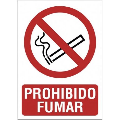 SEÃ‘AL 210X297 PVC PROHIBIDO FUMAR - EHLIS