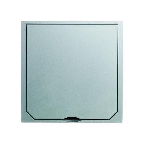 ABL Abdeckung BOWA maxi, 112x112mm, Zink-Druckguss, Edelstahl-Optik matt (1/5)