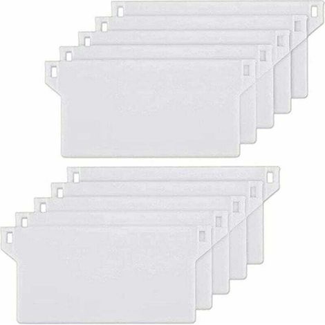 10pcs Plaque de Lestage Store Californien Poids Lest Stores Verticaux Plaque Lestage Store Lamelle Verticale 127mm Pièce Rechange Blanche