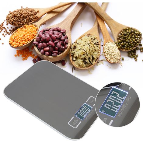 Balance Électronique - 10 kg - Précision 1 g - Affichage LCD - Conversion Unités oz lb g ml - Cuisine - 1 Pièce
