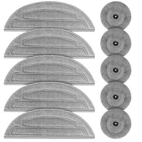 Chiffons de nettoyage en microfibre pour accessoires d'aspirateur robot S8 MaxV Ultra / S8 Max Ultra (1/5)