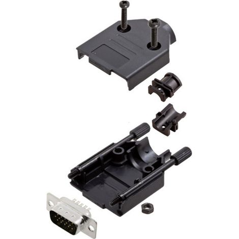 Amphenol L17DTPK-P-09+L717HDE15P D-SUB Stiftleisten-Set 180 ° Polzahl: 15 Lötkelch 1 St.