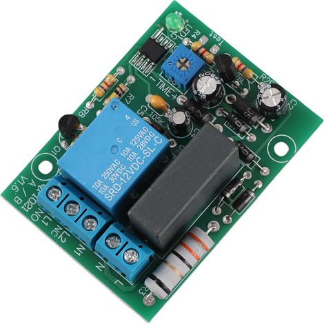 Module de minuterie temporisée 220 V CA, carte d'arrêt à temporisation réglable (0 à 10 min) (1/5)