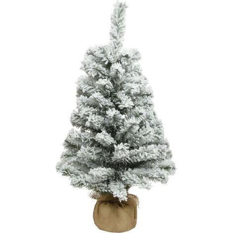 Mini Tabletop Snowy Imperial Green Christmas Tree - 75cm (1/2)