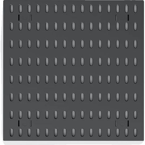 Rangement de Bureau, Réglable en Hauteur, Écologique, Panneau perforé noir 1 (1/2)