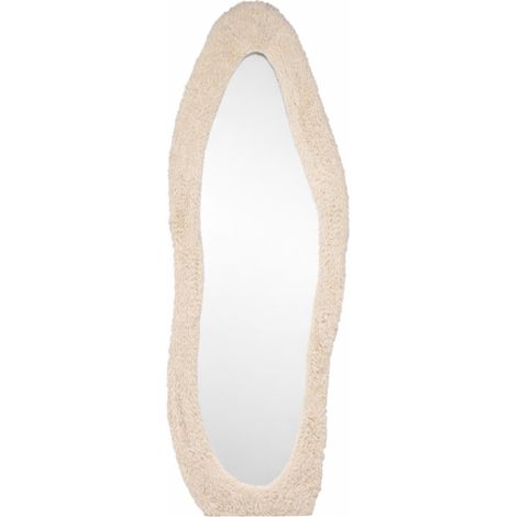 Miroir Imitation Fourrure "Mirza" 193cm Beige (1/3)