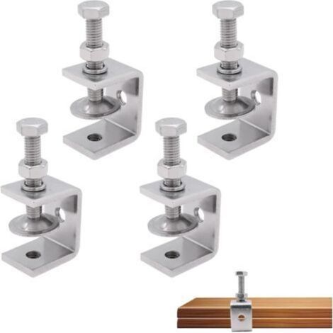 Heavy-duty 304 stainless steel C-clamp set, 30mm C-clamp, screw C-clamp, mini-clamp, small C-clamp, M8 clamp, suitable for construction industries (1/4)