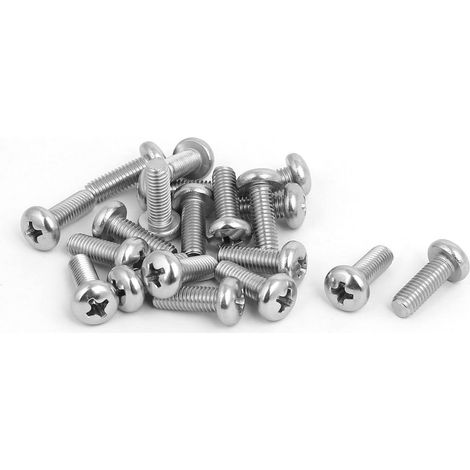 M5x14mm 316 Edelstahl Phillips-Linsenkopf-Maschinenschrauben 20St (a75fee9b036a47d0fb436d6d72503fc0)