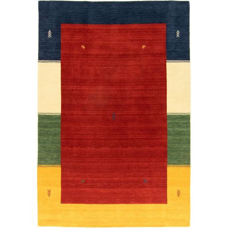 Tapis Gabbeh tissé Tapis Mirage - Tapis en laine  - 300x250cm, Rectangular - 100% Laine vierge - Tissé main - Rouge (1/5)