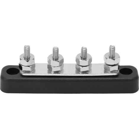 Barre omnibus de distribution électrique ignifugée et protégée contre la corrosion, 3/16 po, 150 A CC, 48 V (1/5)