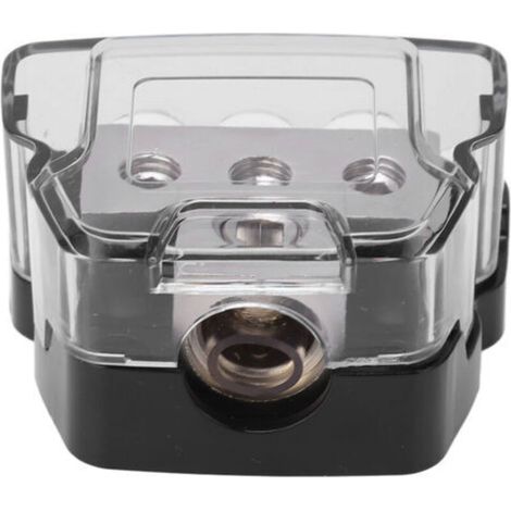 3-fach Stromverteilerblock mit Erdung, Audio-Splitter, 0 AWG Eingang, 4 Ausgänge, universell für Autos