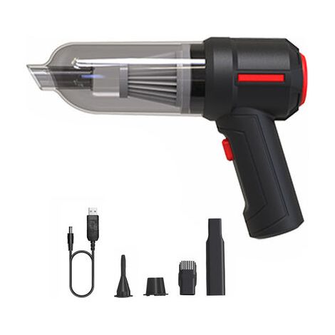 4 en 1 Souffleur d'air sans fil portable Air Duster Mini 9000Pa sans fil voiture PC clavier aspirateur portable noir (1/2)