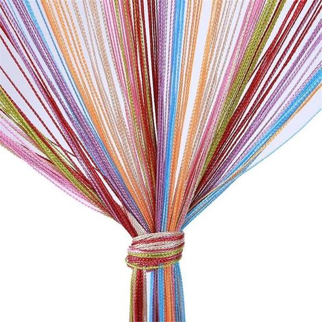 Rideau à franges, panneau de séparation mural pour maison, patio, chambre, mariage, café, restaurant (1/4)