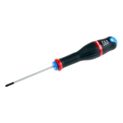 Facom – Tournevis cruciforme 100mm – Lame en carbone-silicium – Manche bi-matière résistant aux chocs – Empreinte traitée noire – AND0X75