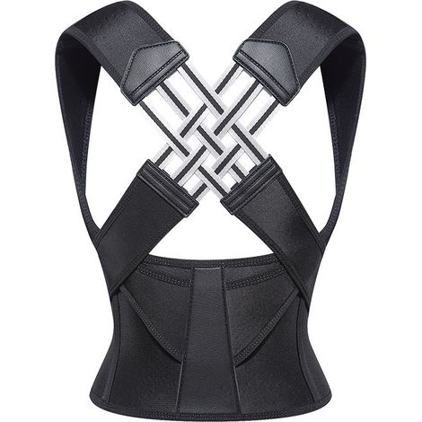 Correcteur de posture ajustable pour hommes et femmes - Soutien des épaules et de la colonne vertébrale L