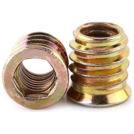 20Pcs Kit d'Assortiment Vis Boulon à Tête Plate Six Pans Creux Entièrement Filetée au Carbone Zingué Pour les meubles en bois(M815mm)
