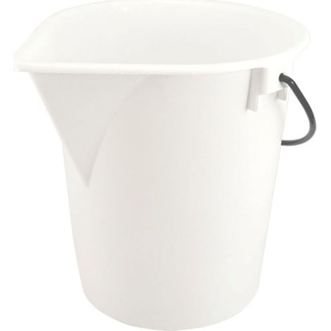Eimer weiss mit Ausgießtülle, 25L - ohne Deckel