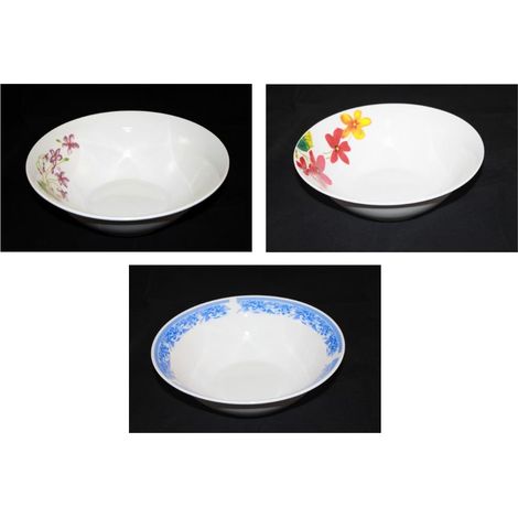1 Pezzo Insalatiera in Ceramica Lido Decorata 18 cm 3 Decori (1/2)