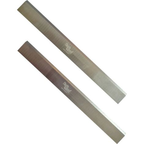 Diamwood – Fers de rechange pour raboteuse 260 x 25 x 3 mm – Acier HSS pour bois dur et tendre – Lot de 2 lames réaffûtables (1/5)