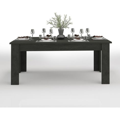 WHOUS Tavolo Allungabile JESI per Sala da Pranzo e Soggiorno, Estensibile da 160 a 210 cm, Tavolo Cucina per 6-8 Persone, Ardesia (1/5)