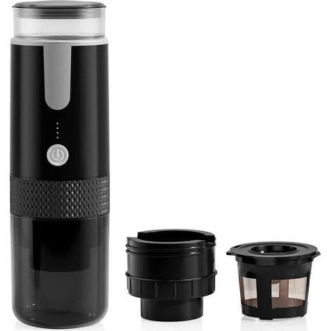 Cafetière électrique, capsules+café moulu, pour voyage et bureau (1/5)