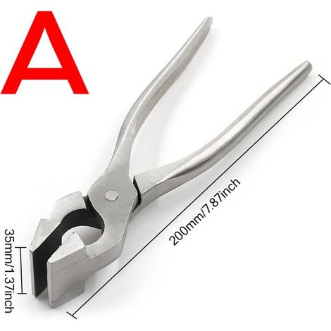 Plier À Bords De Cuir - Acier Inoxydable - Pour Maroquinerie DIY - 200 mm ou 210 mm - 1 Pièce (1/5)