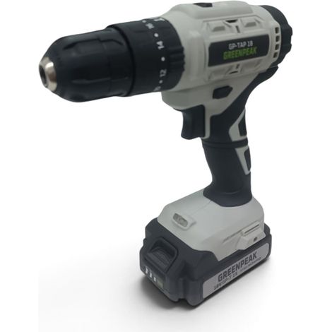 TRAPANO AVVITATORE A PERCUSSIONE A BATTERIA 18V 42Nm GP-TAP 18 GREENPEAK (1/5)