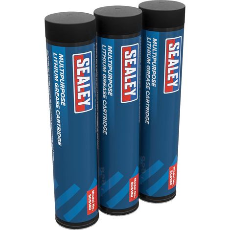 Sealey SCS140 Multipurpose Lithium Grease Cartridge 85g - Pack of 3 (1/4)