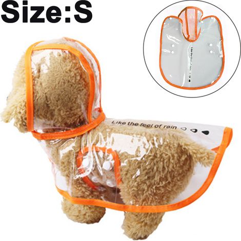 Imperméable Pour Chien Et Chat - Poncho De Pluie Transparent Avec Capuche - Protection Extérieure - Taille S À L (1/5)