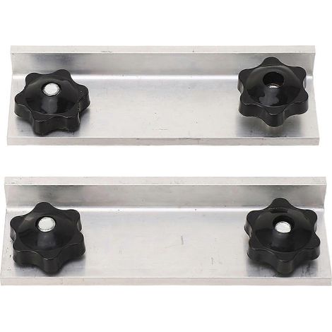 Butée de rail en T longue en 2 pièces, en alliage d'aluminium, butée longue portable pour pinces, cadres et usinage CNC