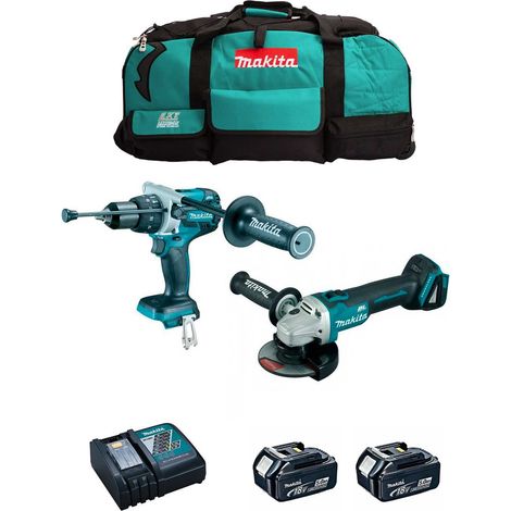 MAKITA Kit MK210 (DHP481 + DGA504 + 2 x 5,0 Ah + DC18RC + LXT600) (1/5)