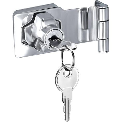 Porte porte à angle droit 90 degrés avec bouton tournant pour le tableau de bord, fermeture à glissière à glissière à fermeture à clé (noir - 2,5 pouces) (1/5)