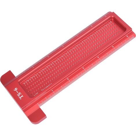 T-förmiger Anreißer aus Aluminiumlegierung, Lochlehre, Schreiner-Messwerkzeug (1/5)