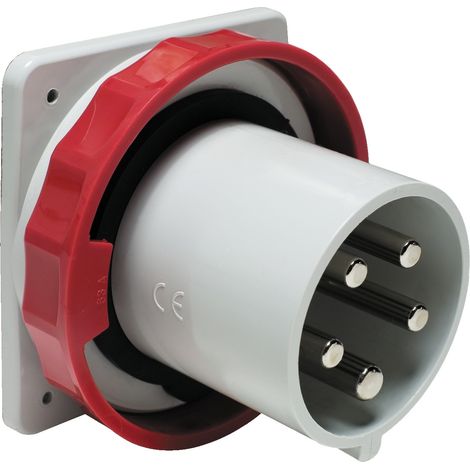 PratiKa socle de connecteur encastré 125A 3P+N+T 380-415V IP67 50-60HZ SCHNEIDER 81895